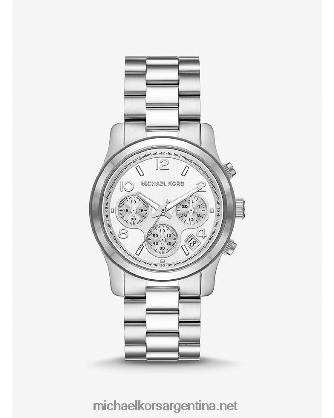 unisexo plata reloj de pista Michael Kors T46HB03957