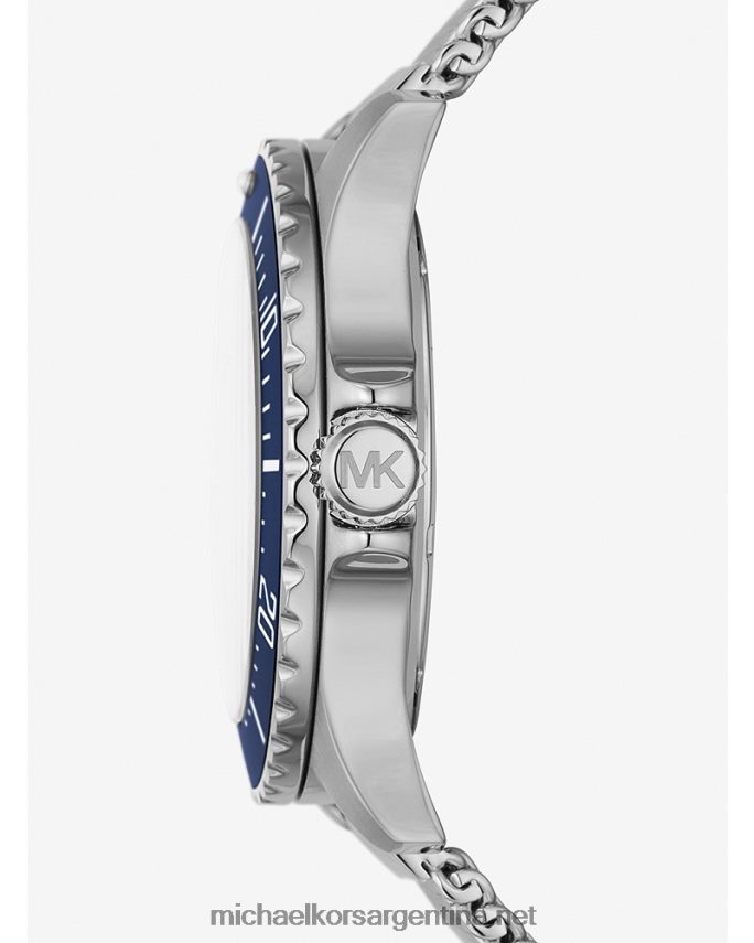 unisexo plata reloj extragrande de malla fina everest Michael Kors T46HB03956