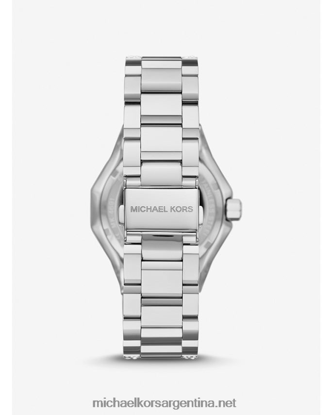 unisexo plata reloj raquel pave oversize Michael Kors T46HB03980