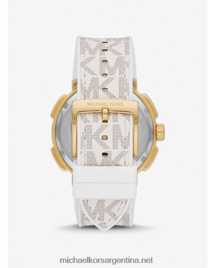 unisexo vainilla reloj sydney paveand extragrande con logo Michael Kors T46HB04008