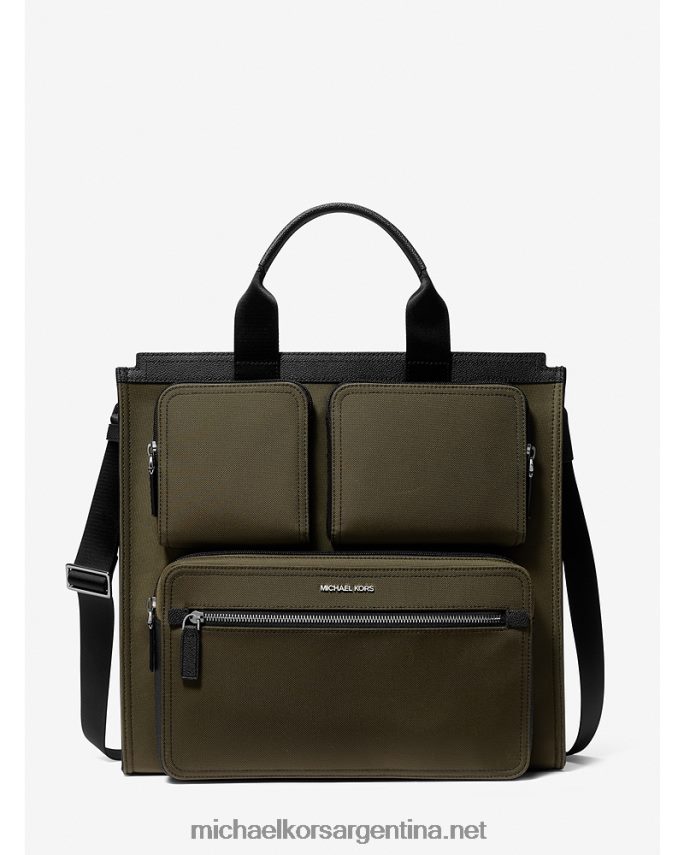 unisexo aceituna tote kent de nailon reciclado Michael Kors T46HB03939