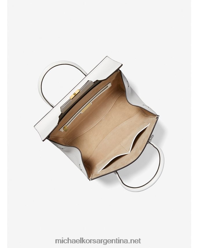 unisexo Blanco óptico bolso satchel mediano colección campbell de piel Michael Kors T46HB03791