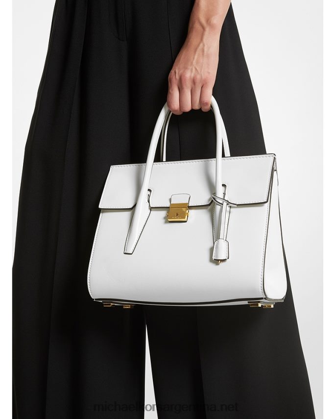 unisexo Blanco óptico bolso satchel mediano colección campbell de piel Michael Kors T46HB03791