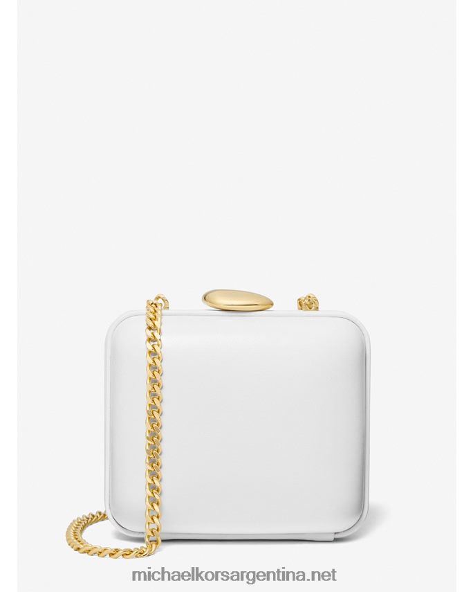 unisexo Blanco óptico colección tina mini minaudiere de cuero Michael Kors T46HB03780