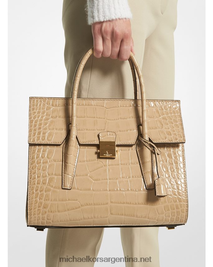 unisexo duna bolso satchel mediano collection campbell de piel repujada de cocodrilo Michael Kors T46HB03797