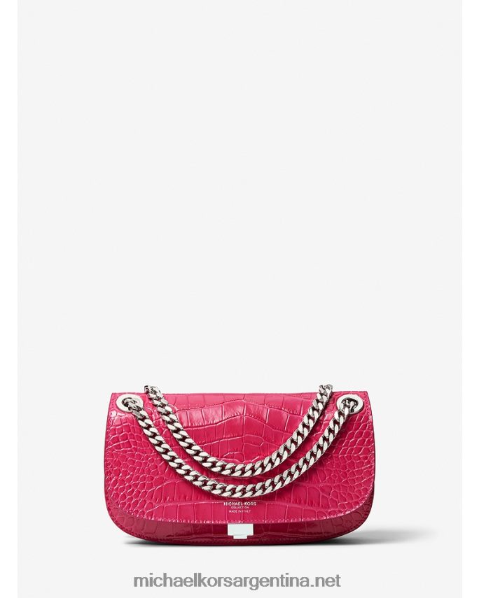 unisexo fucsia bolso sobre mini colección christie de piel repujada de cocodrilo Michael Kors T46HB03807