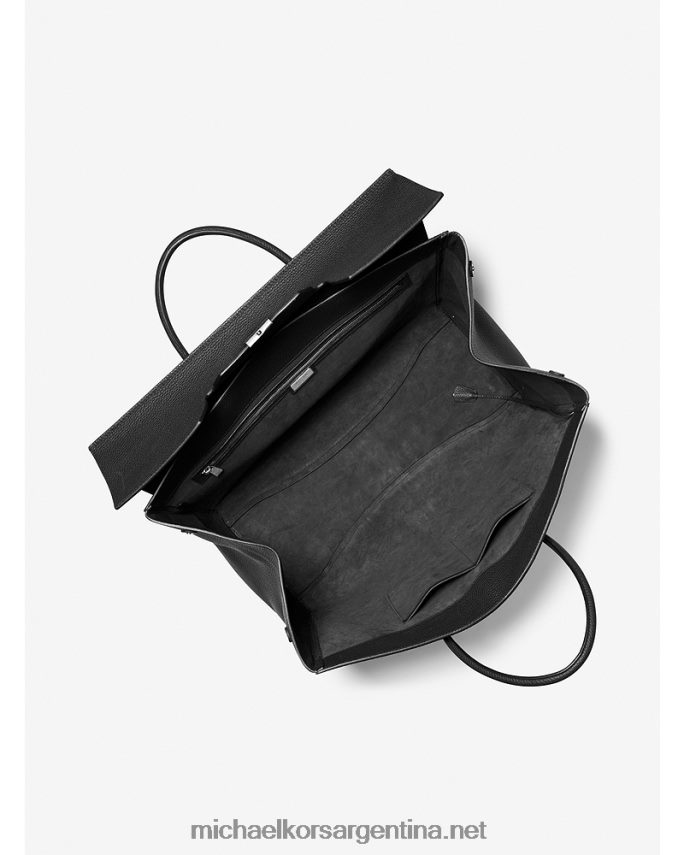 unisexo negro bolso de fin de semana extragrande de la colección campbell de piel granulada Michael Kors T46HB03769