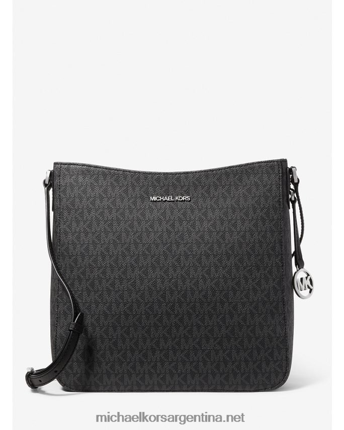 unisexo negro bolso messenger jet set travel con logo grande Michael Kors T46HB03946