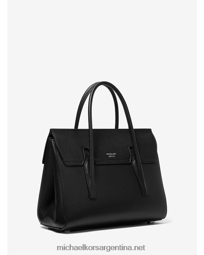 unisexo negro bolso satchel mediano collection campbell de piel granulada Michael Kors T46HB03794