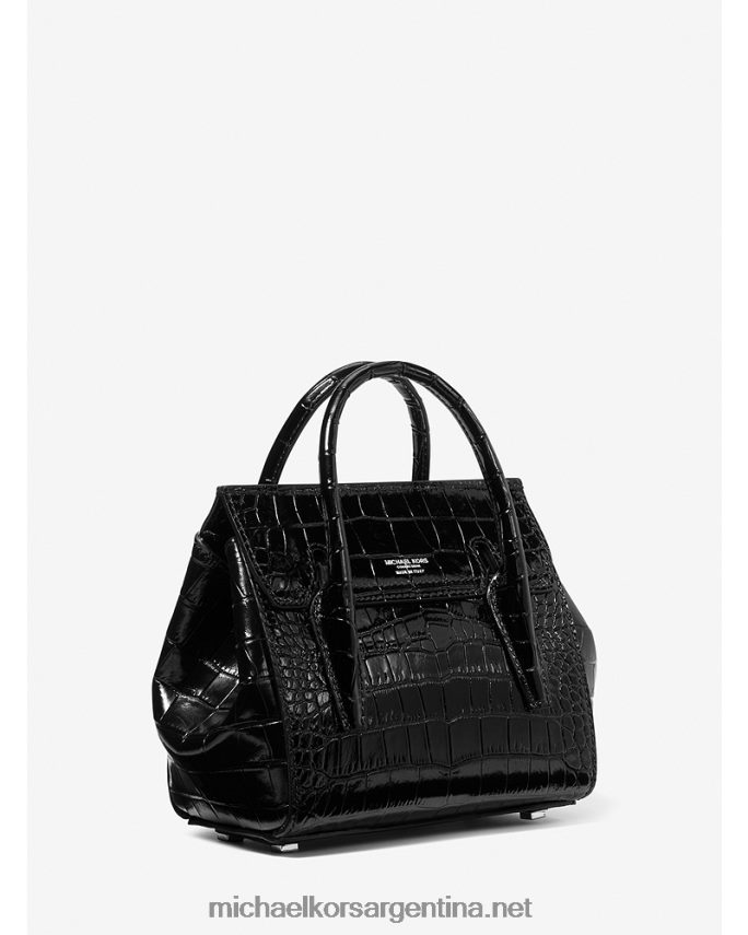 unisexo negro bolso satchel mini collection campbell de piel grabada de cocodrilo Michael Kors T46HB03795