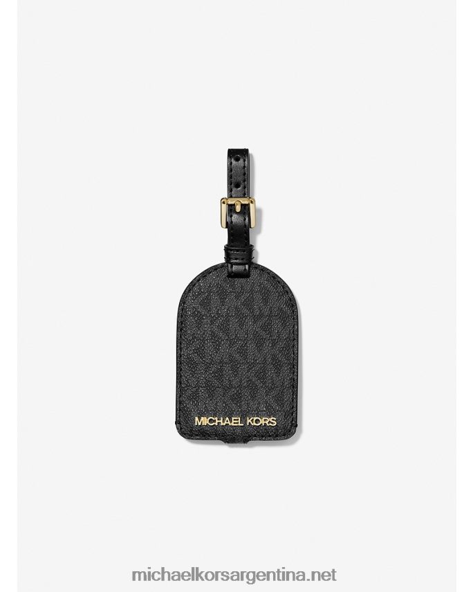 unisexo negro estuche para pasaporte con logo y set de regalo con etiquetas para equipaje Michael Kors T46HB03943