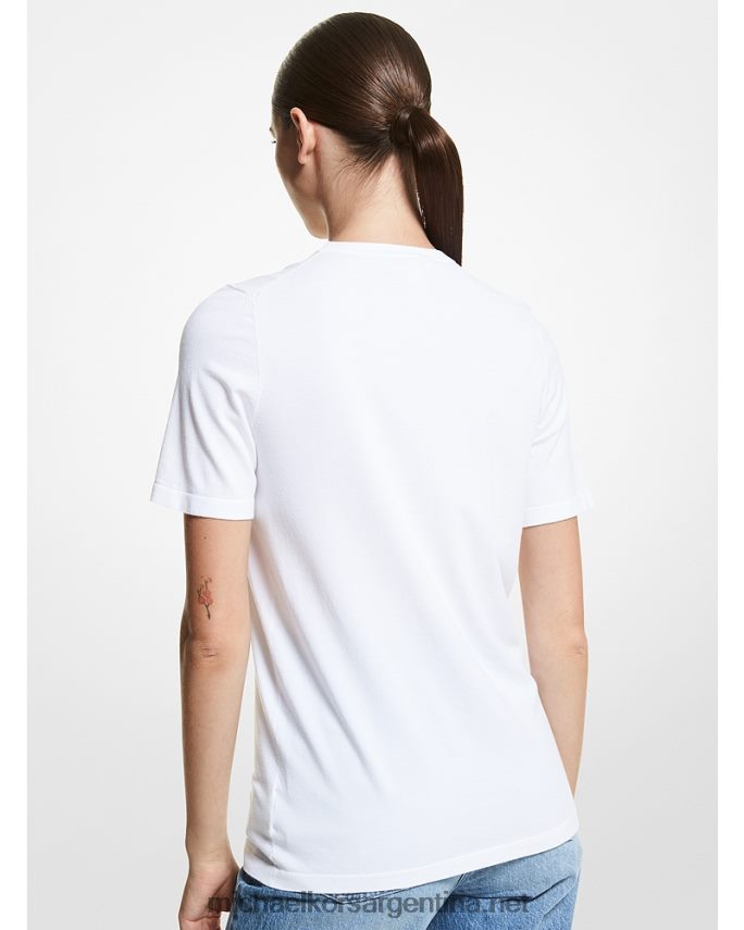 unisexo Blanco óptico camiseta colección viscosa stretch Michael Kors T46HB03671