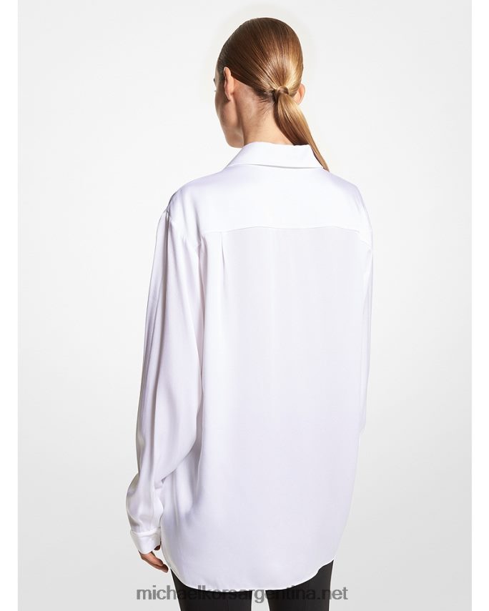 unisexo Blanco óptico colección charmeuse camisa novio Michael Kors T46HB03447