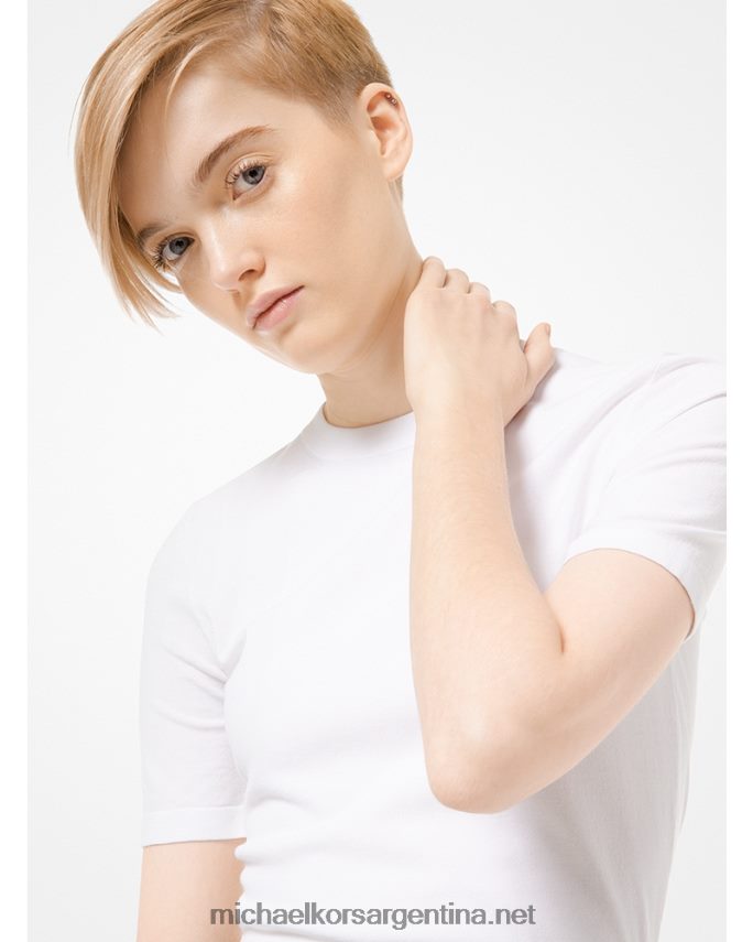 unisexo blanco camiseta collection de viscosa elástica Michael Kors T46HB03691