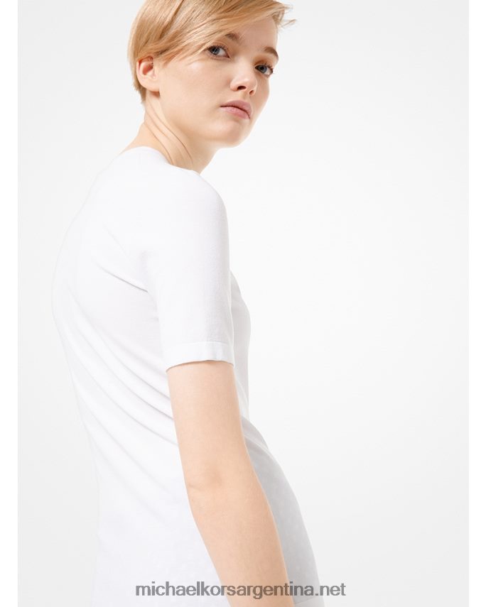 unisexo blanco camiseta collection de viscosa elástica Michael Kors T46HB03691