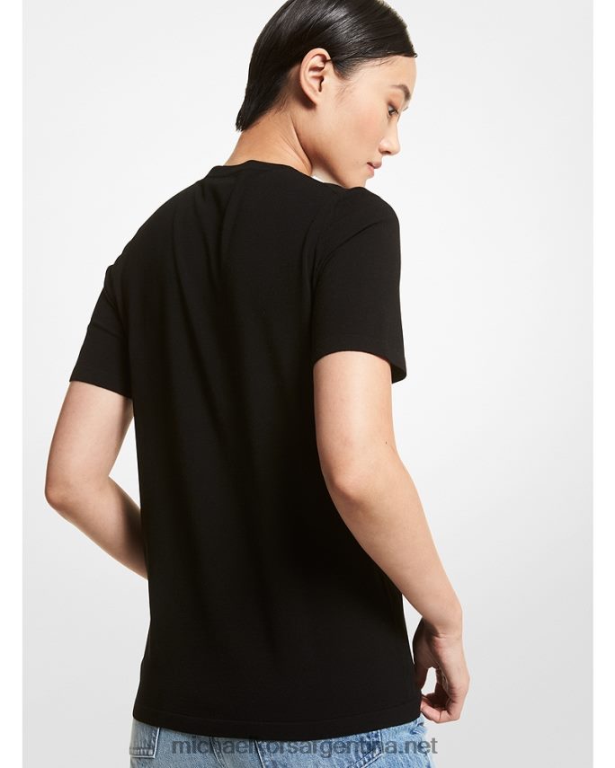 unisexo negro camiseta colección viscosa stretch Michael Kors T46HB03673