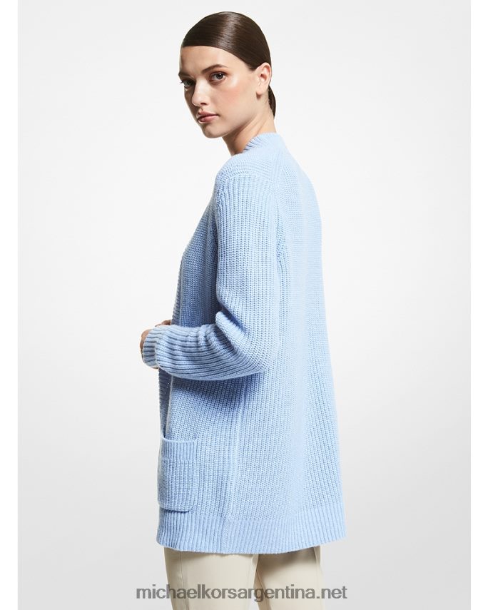 unisexo azul oxford Cárdigan Collection en mezcla de Cachemira Michael Kors T46HB03665