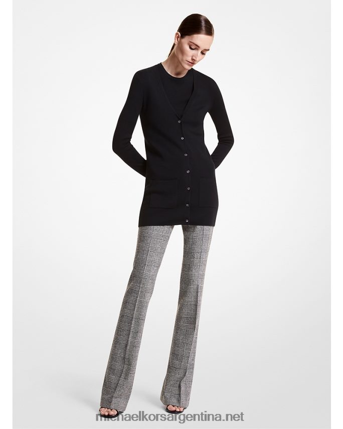 unisexo negro cárdigan de cachemira de la colección Bette Michael Kors T46HB03679
