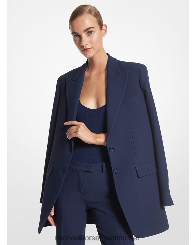 unisexo Armada blazer boyfriend doble crepe sable colección Michael Kors T46HB03496