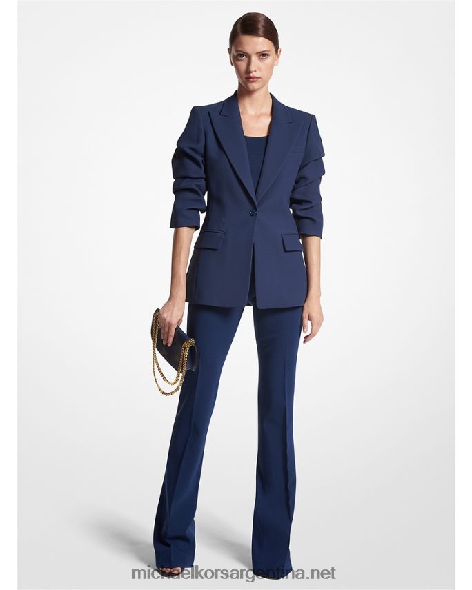 unisexo Armada blazer de manga aplastada de doble crepe sable de collection cate Michael Kors T46HB03429