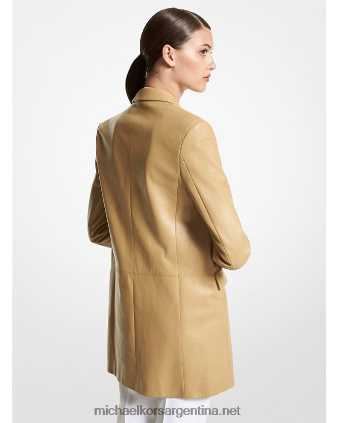 unisexo duna blazer boyfriend de piel con escote pronunciado de la colección Michael Kors T46HB03462