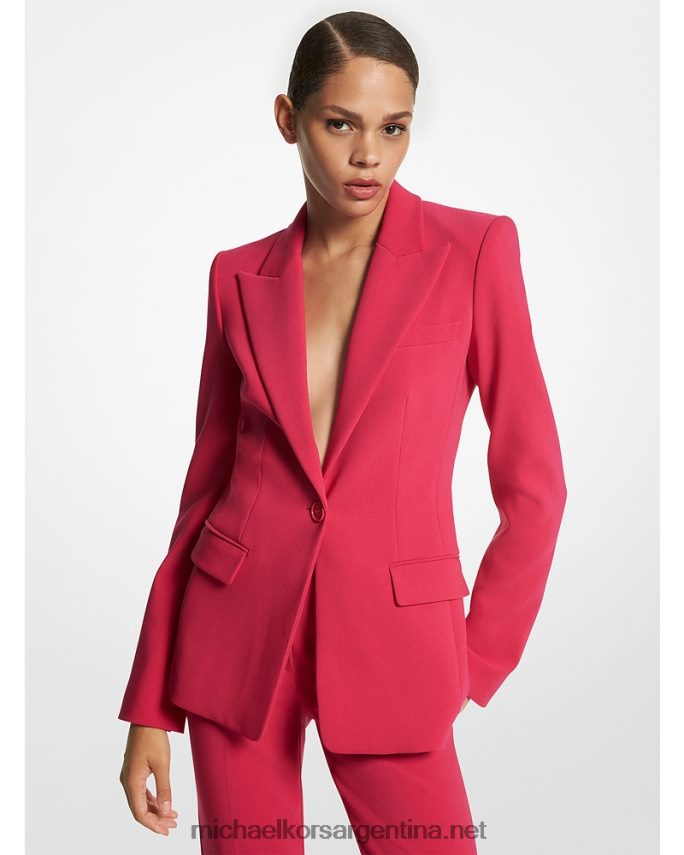 unisexo fucsia blazer de crepé pedrería stretch georgina de la colección Michael Kors T46HB03762