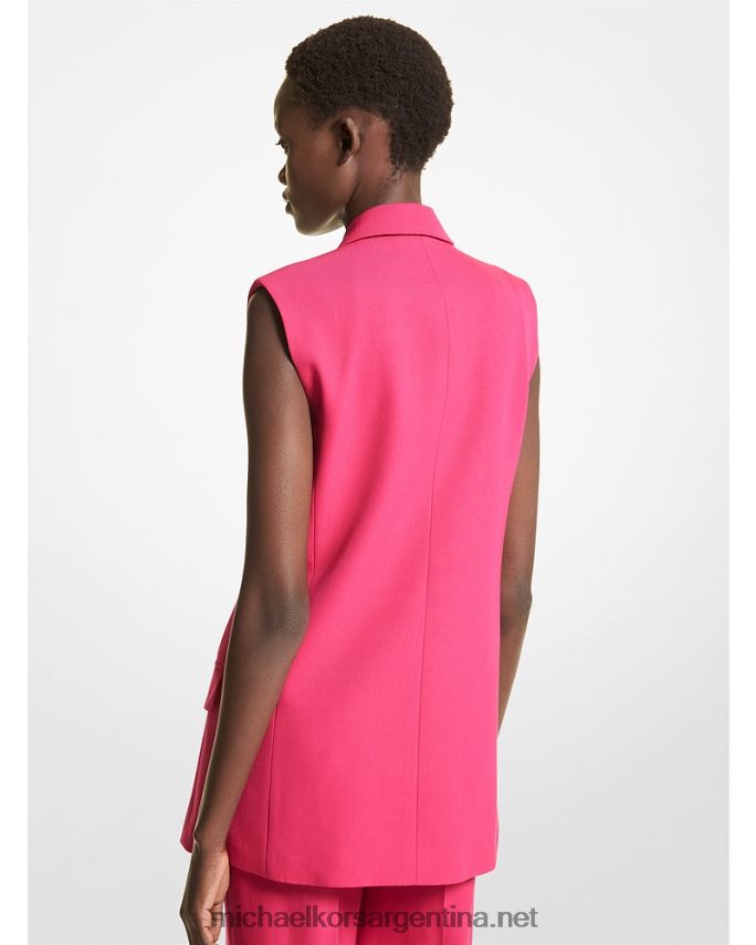 unisexo fucsia blazer sin mangas de gabardina de lana collection Michael Kors T46HB03760