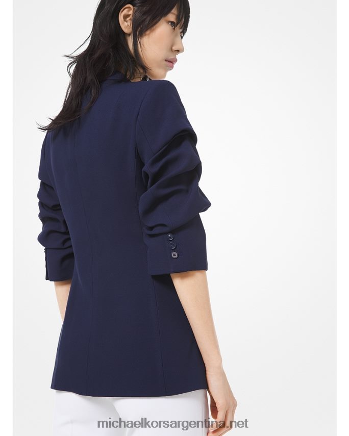 unisexo marítimo blazer con manga aplastada doble crepe sable collection Michael Kors T46HB03723