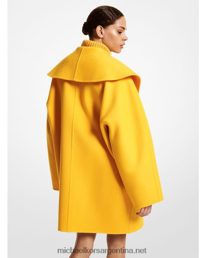 unisexo maravilla abrigo de embrague melton de lana de doble cara de la colección Michael Kors T46HB03633