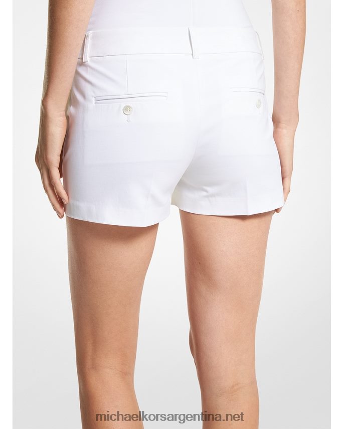 unisexo Blanco óptico colección samantha pantalones cortos de algodón elástico Michael Kors T46HB03472