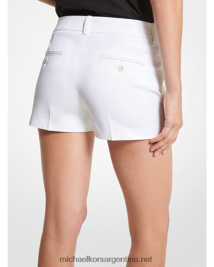 unisexo Blanco óptico colección samantha pantalones cortos de algodón elástico Michael Kors T46HB03472