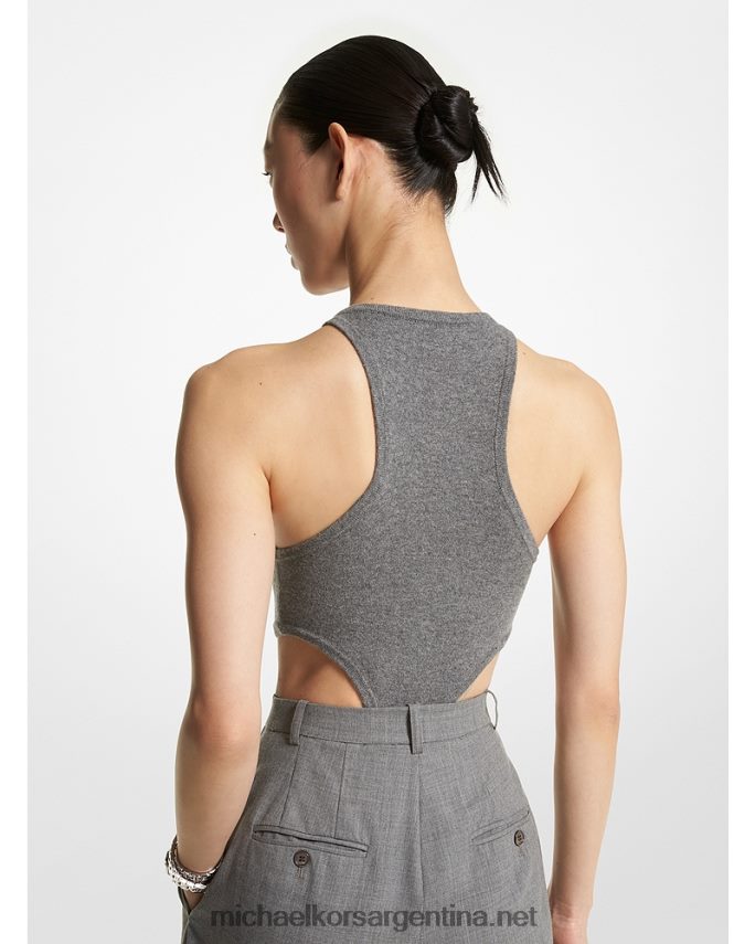 unisexo banquero gris body de cashmere elástico con aberturas Collection Michael Kors T46HB03534