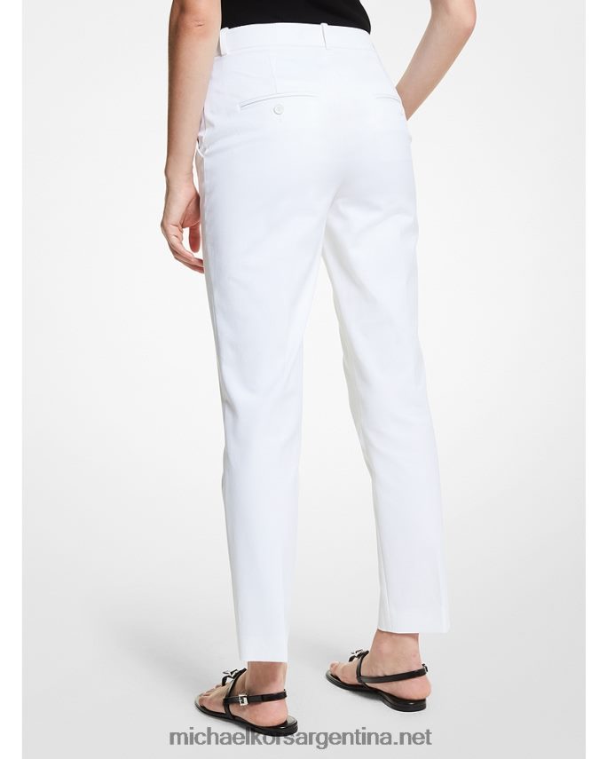 unisexo Blanco óptico colección samantha pantalones de algodón elástico Michael Kors T46HB03735