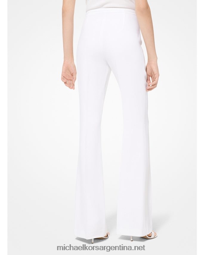 unisexo Blanco óptico pantalones acampanados doble crepe-sable collection Michael Kors T46HB03718