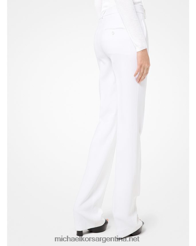 unisexo Blanco óptico pantalones de crepe sable doble colección hansen Michael Kors T46HB03711