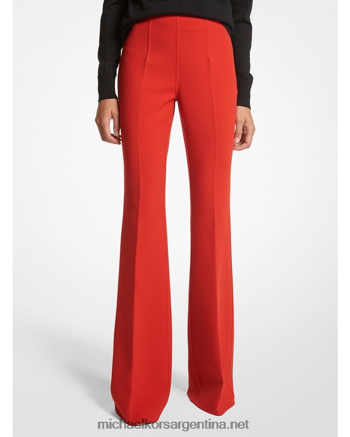 unisexo amapola pantalones acampanados de sarga de lana elástica de doble cara de la colección brooke Michael Kors T46HB03482