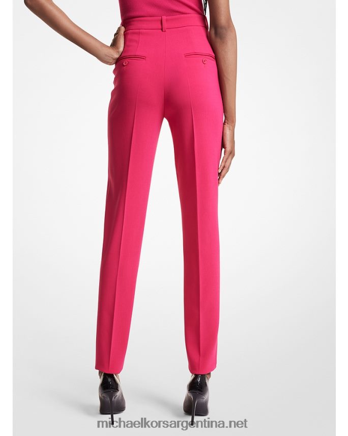 unisexo fucsia pantalones pitillo de talle alto en crepé elástico samantha de collection samantha Michael Kors T46HB03643