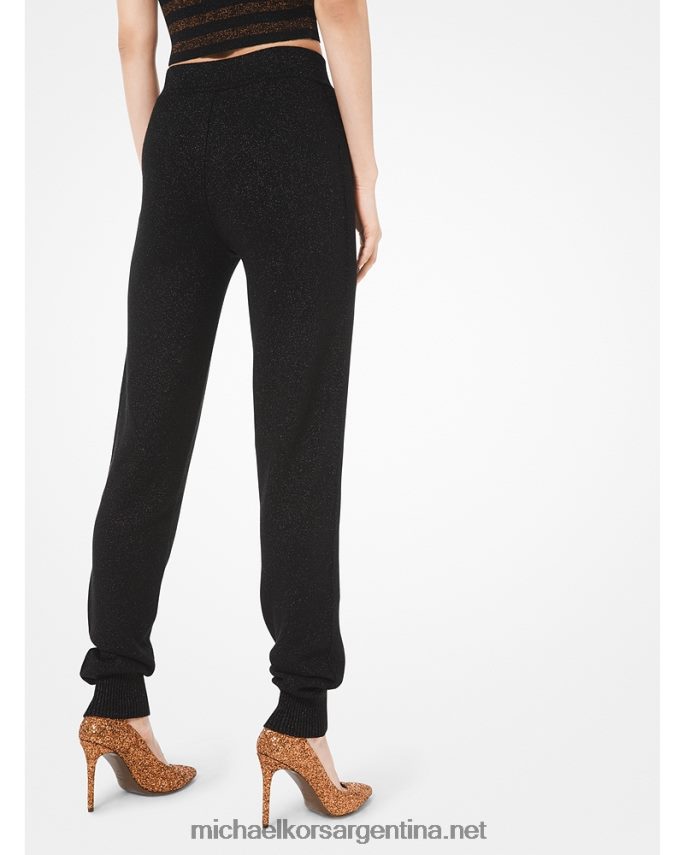 unisexo negro Joggers Collection de viscosa elástica metalizada Michael Kors T46HB03706
