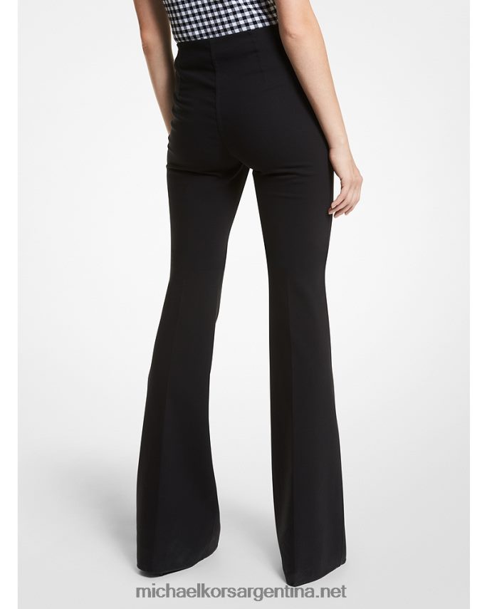 unisexo negro Pantalones acampanados Collection Brooke de algodón elástico Michael Kors T46HB03740