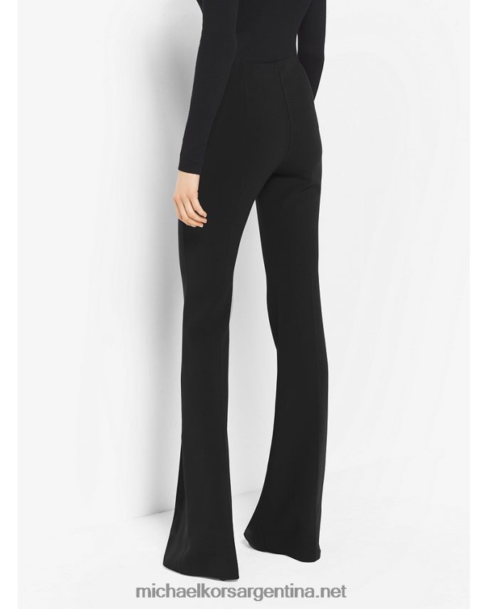 unisexo negro pantalones acampanados de lana stretch Michael Kors T46HB03713
