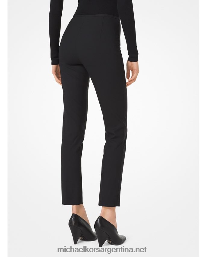 unisexo negro pantalones collection de gabardina de lana stretch Michael Kors T46HB03696