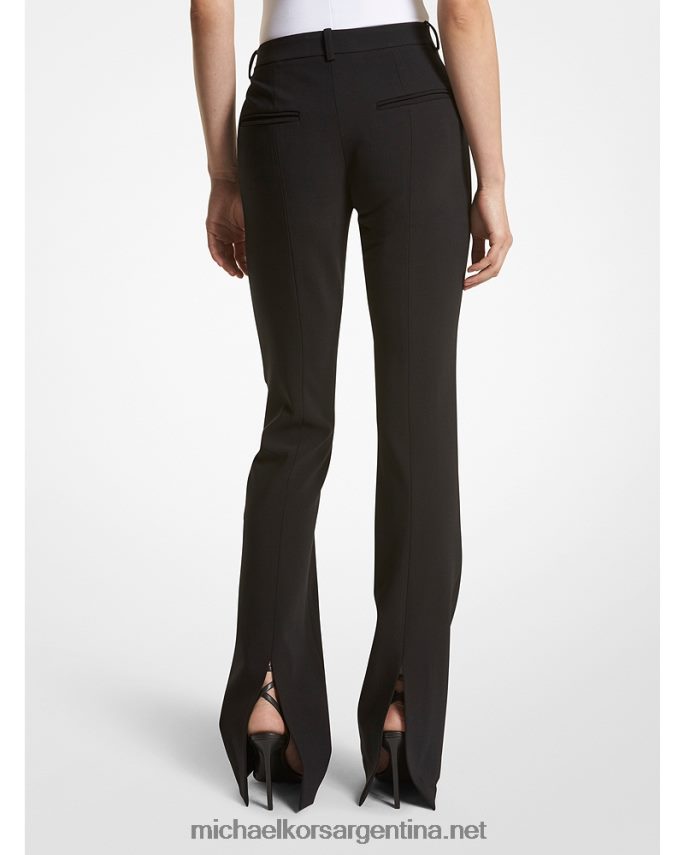 unisexo negro pantalones de crepé con puños abiertos de collection yasmeen Michael Kors T46HB03578