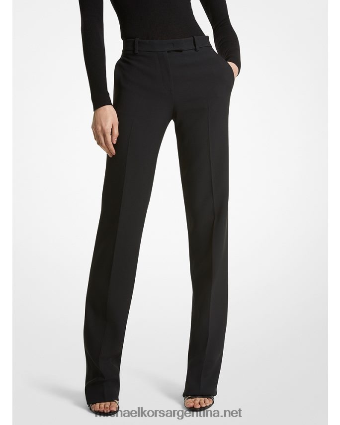 unisexo negro pantalones de crepe sable doble collection carolyn Michael Kors T46HB03580