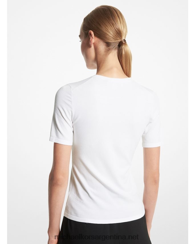 unisexo Blanco óptico jersey de manga corta de viscosa elástica collection Michael Kors T46HB03568