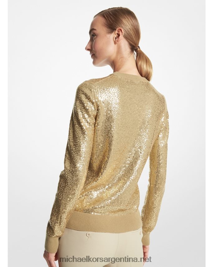 unisexo duna colección jersey de cachemir con lentejuelas Michael Kors T46HB03454