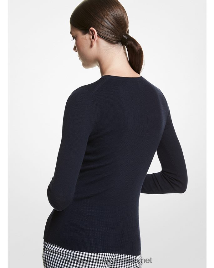 unisexo medianoche suéter de cachemir de peso pluma de la colección hutton Michael Kors T46HB03502