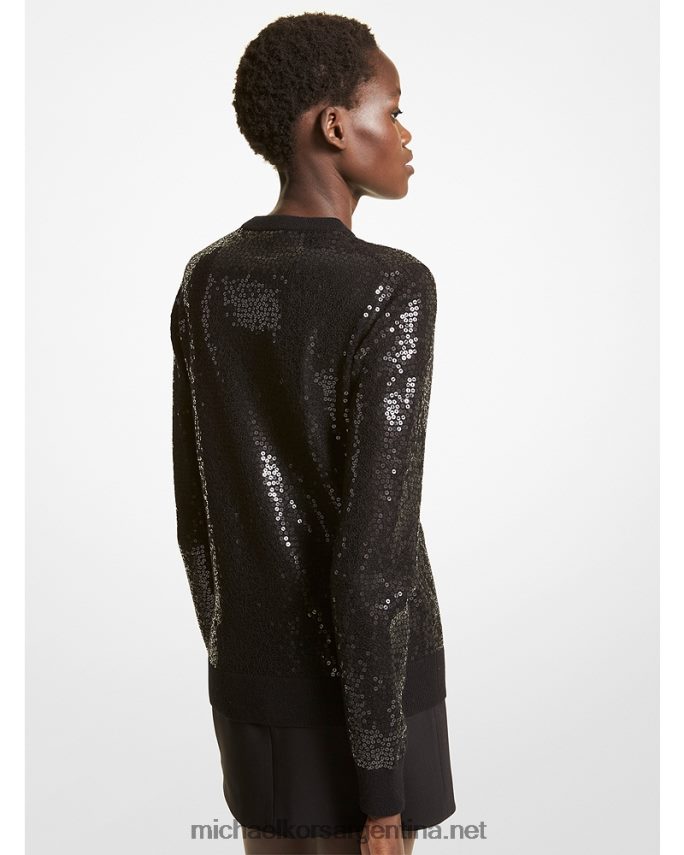 unisexo negro colección jersey de cachemir con lentejuelas Michael Kors T46HB03615