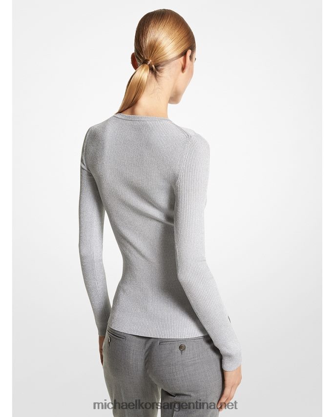 unisexo plata jersey de mezcla de viscosa metalizada de peso pluma de collection hutton Michael Kors T46HB03469