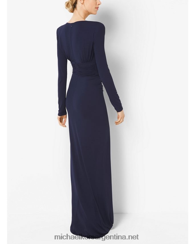 unisexo marítimo vestido de fiesta de jersey mate elástico fruncido de la colección Michael Kors T46HB03703