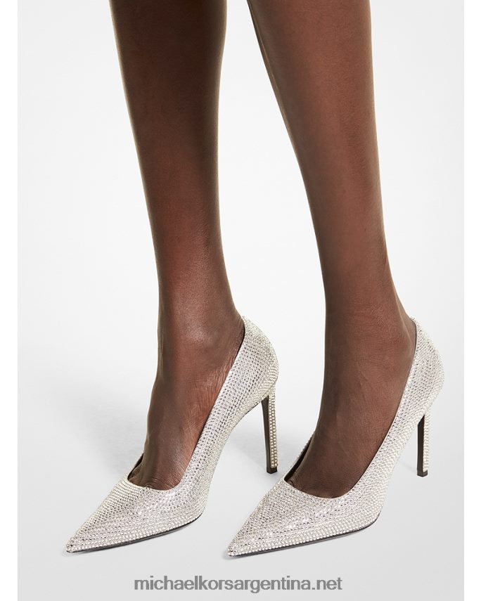 unisexo Perla gris Zapatos de salón Collection Martine de ante con detalles de cristal Michael Kors T46HB03846